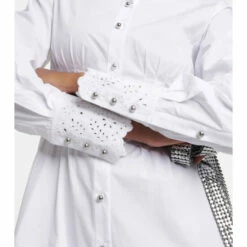 Paco Rabanne Broderie Anglaise Cotton Shirt Dress 9 Paco Rabanne Broderie Anglaise Cotton Shirt Dress -Paco Rabanne Elegant Store unnamed file 101