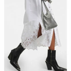 Paco Rabanne Broderie Anglaise Cotton Shirt Dress 10 Paco Rabanne Broderie Anglaise Cotton Shirt Dress -Paco Rabanne Elegant Store unnamed file 102