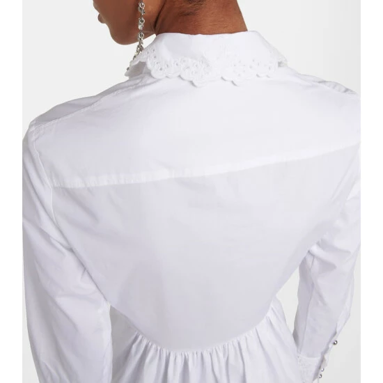Paco Rabanne Broderie Anglaise Cotton Shirt Dress 6 Paco Rabanne Broderie Anglaise Cotton Shirt Dress - Image 6