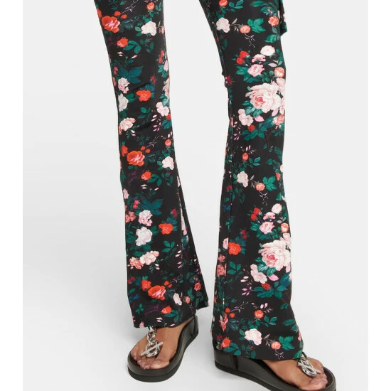 Paco Rabanne Floral High-rise Straight Pants 4 Paco Rabanne Floral High-rise Straight Pants - Image 4