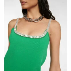 Paco Rabanne Crystal-embellished Knit Minidress -Paco Rabanne Elegant Store unnamed file 111