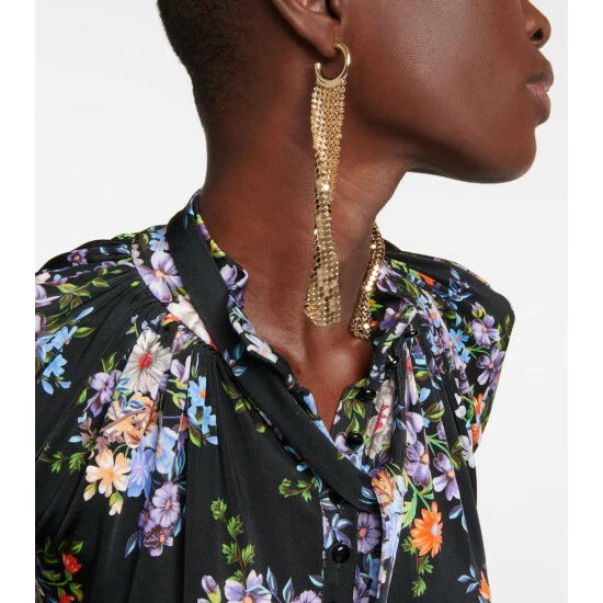 Paco Rabanne Pixel Chainmail Earrings 2 Paco Rabanne Pixel Chainmail Earrings - Image 2