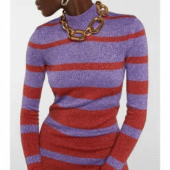 Paco Rabanne Striped Metallic Knit Maxi Dress -Paco Rabanne Elegant Store unnamed file 150