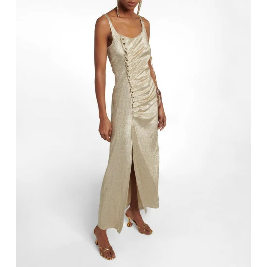 Paco Rabanne Metallic Wrap Dress 1 Paco Rabanne Metallic Wrap Dress