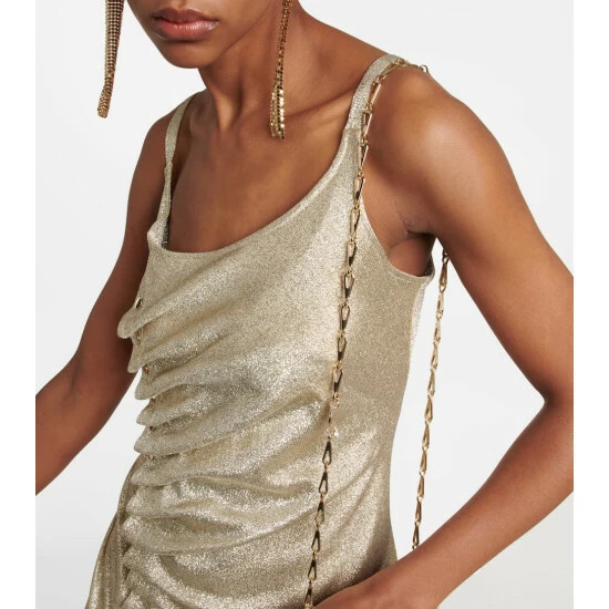 Paco Rabanne Metallic Wrap Dress 3 Paco Rabanne Metallic Wrap Dress - Image 3