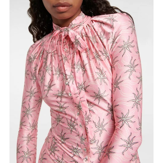 Paco Rabanne Floral Tie-neck Maxi Dress 3 Paco Rabanne Floral Tie-neck Maxi Dress - Image 3