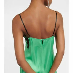 Paco Rabanne Lace-trimmed Satin Minidress -Paco Rabanne Elegant Store unnamed file 188