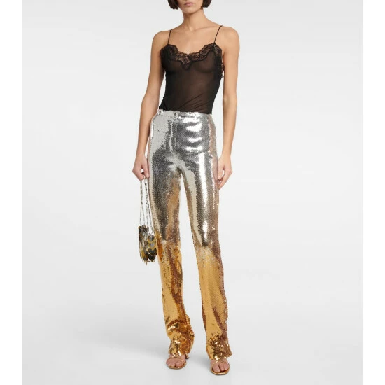 Paco Rabanne Embellished Flared Pants 1 Paco Rabanne Embellished Flared Pants