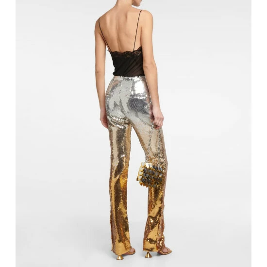 Paco Rabanne Embellished Flared Pants 2 Paco Rabanne Embellished Flared Pants - Image 2