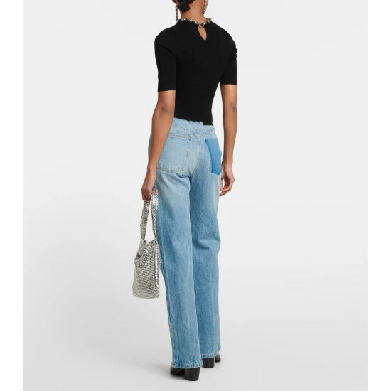 Paco Rabanne Chain-embellished Wool-blend Top 2 Paco Rabanne Chain-embellished Wool-blend Top - Image 2