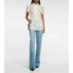 Paco Rabanne Floral Lace Blouse