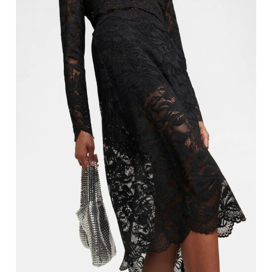 Paco Rabanne Layered Lace Midi Skirt 3 Paco Rabanne Layered Lace Midi Skirt - Image 3