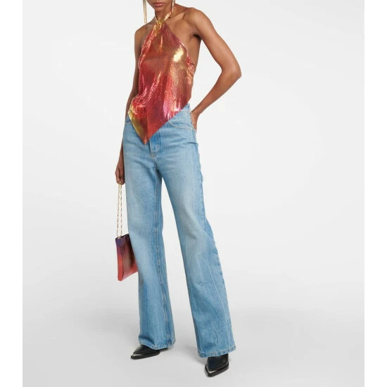 Paco Rabanne Mini Mesh Halterneck Top 1 Paco Rabanne Mini Mesh Halterneck Top