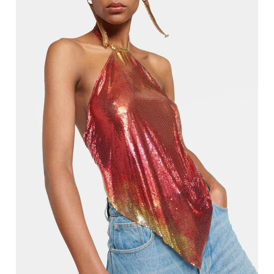 Paco Rabanne Mini Mesh Halterneck Top 3 Paco Rabanne Mini Mesh Halterneck Top - Image 3