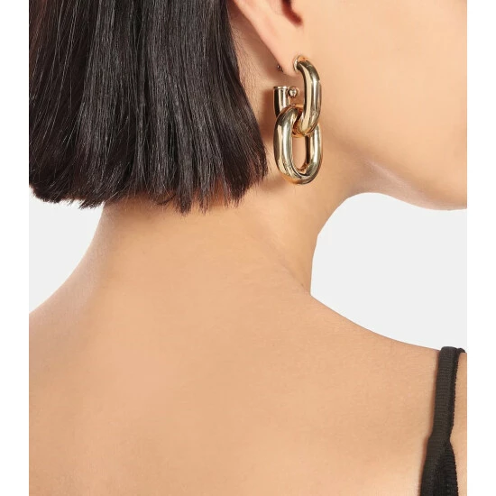 Paco Rabanne Chain Hoop Earrings 2 Paco Rabanne Chain Hoop Earrings - Image 2