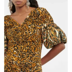 Paco Rabanne Embellished Animal-print Ruched Minidress -Paco Rabanne Elegant Store unnamed file 340