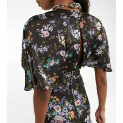 Paco Rabanne Floral Satin Midi Dress 5 Paco Rabanne Floral Satin Midi Dress -Paco Rabanne Elegant Store unnamed file 347