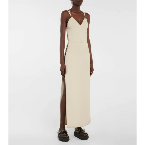 Paco Rabanne Embellished Knit Midi Dress 1 Paco Rabanne Embellished Knit Midi Dress