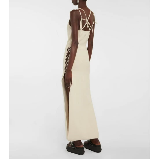 Paco Rabanne Embellished Knit Midi Dress 2 Paco Rabanne Embellished Knit Midi Dress - Image 2