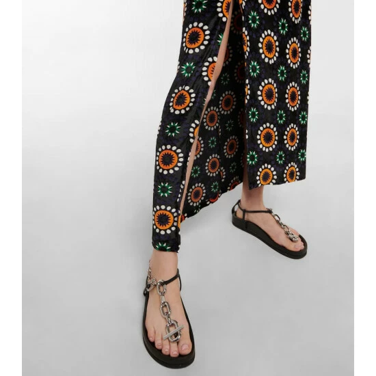 Paco Rabanne XL Link Leather Thong Sandals 3 Paco Rabanne XL Link Leather Thong Sandals - Image 3