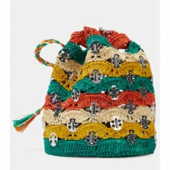 Paco Rabanne Embellished Raffia Bucket Bag 6 Paco Rabanne Embellished Raffia Bucket Bag -Paco Rabanne Elegant Store unnamed file 379