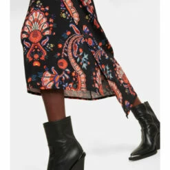 Paco Rabanne Floral Paisley Draped Midi Dress -Paco Rabanne Elegant Store unnamed file 384