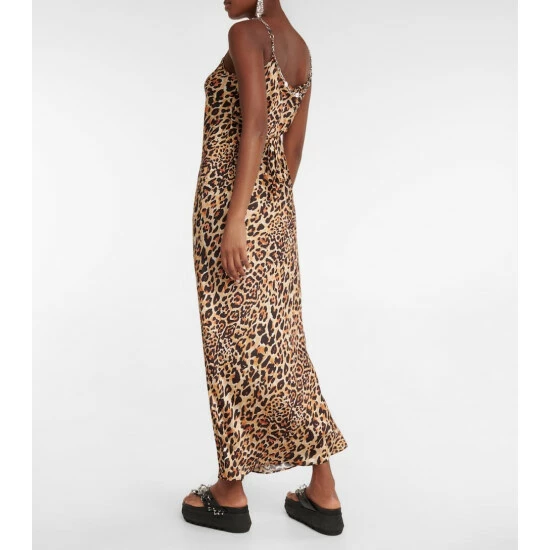 Paco Rabanne Embellished Leopard-print Maxi Dress 2 Paco Rabanne Embellished Leopard-print Maxi Dress - Image 2