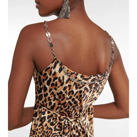 Paco Rabanne Embellished Leopard-print Maxi Dress 4 Paco Rabanne Embellished Leopard-print Maxi Dress - Image 4