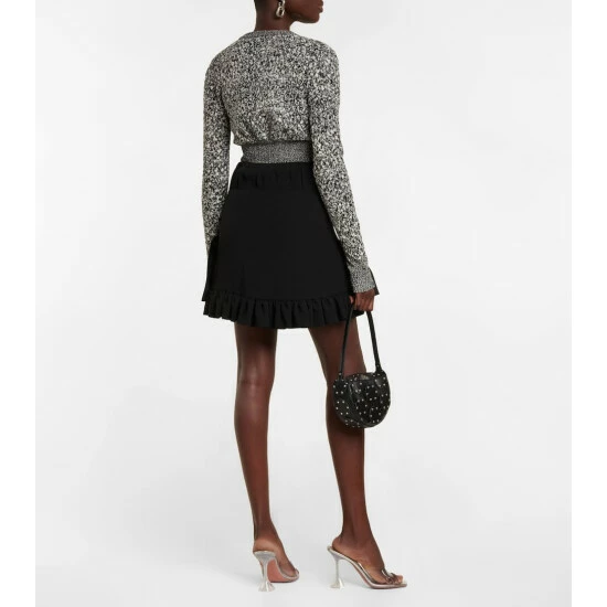 Paco Rabanne Cropped Cotton-blend Knit Cardigan 2 Paco Rabanne Cropped Cotton-blend Knit Cardigan - Image 2