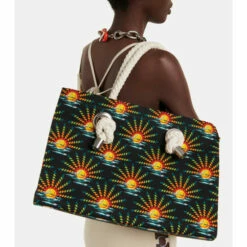 Paco Rabanne Printed Canvas Tote Bag