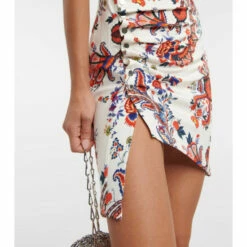 Paco Rabanne Floral Asymmetric Jersey Minidress -Paco Rabanne Elegant Store unnamed file 421