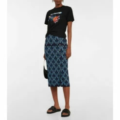 Paco Rabanne Jacquard Maxi Skirt