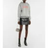 Paco Rabanne Embroidered Cotton Jersey Hoodie