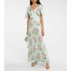 Paco Rabanne Floral Satin Gown