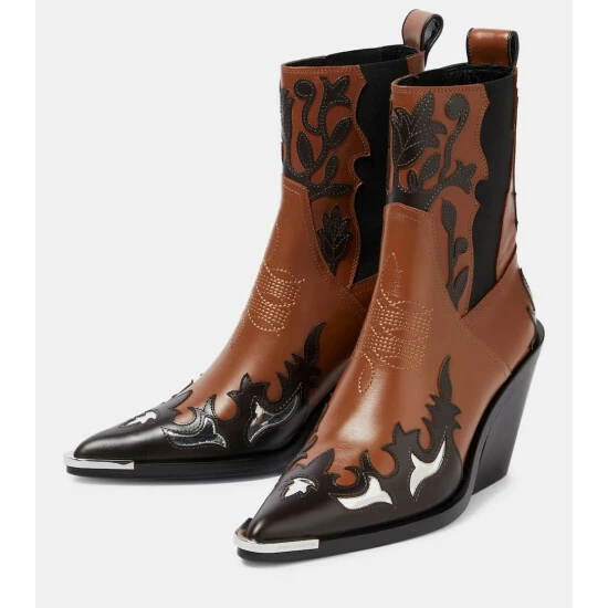 Paco Rabanne Leather Cowboy Boots 4 Paco Rabanne Leather Cowboy Boots - Image 4