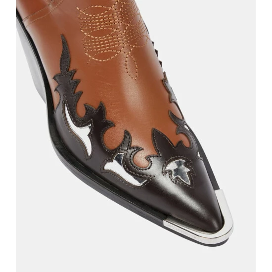 Paco Rabanne Leather Cowboy Boots 5 Paco Rabanne Leather Cowboy Boots - Image 5
