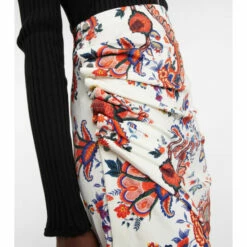 Paco Rabanne Floral Ruched Midi Skirt 7 Paco Rabanne Floral Ruched Midi Skirt -Paco Rabanne Elegant Store unnamed file 496