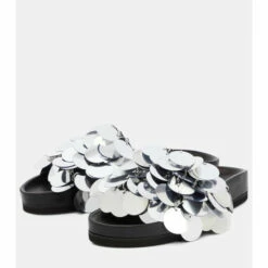 Paco Rabanne Embellished Flat Leather Sandals -Paco Rabanne Elegant Store unnamed file 503