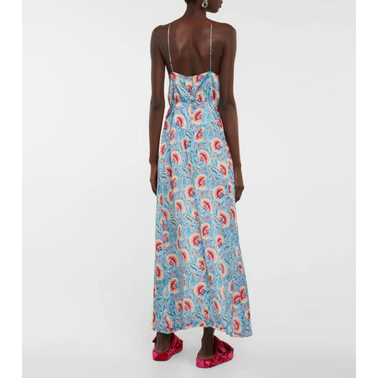 Paco Rabanne Floral Halterneck Maxi Dress 2 Paco Rabanne Floral Halterneck Maxi Dress - Image 2