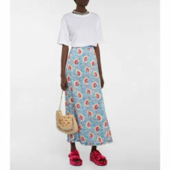 Paco Rabanne Floral Maxi Skirt