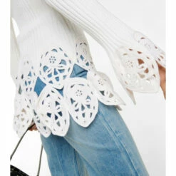 Paco Rabanne Crochet-trimmed Wool-blend Top -Paco Rabanne Elegant Store unnamed file 537