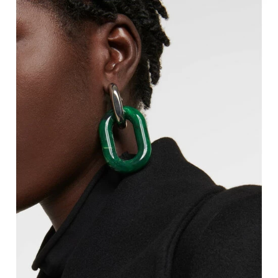 Paco Rabanne XL Link Double Hoop Earrings 2 Paco Rabanne XL Link Double Hoop Earrings - Image 2