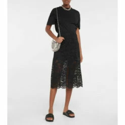 Paco Rabanne Lace Midi Skirt