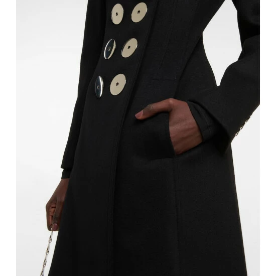 Paco Rabanne Embellished Wool-blend Coat 4 Paco Rabanne Embellished Wool-blend Coat - Image 4