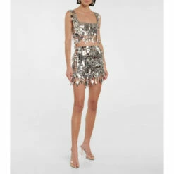 Paco Rabanne Embellished Miniskirt