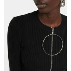 Paco Rabanne Cropped Cotton Cardigan -Paco Rabanne Elegant Store unnamed file 615