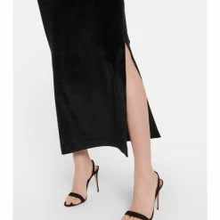 Nanushka Lucy Off-shoulder Velvet Maxi Dress 7 Nanushka Lucy Off-shoulder Velvet Maxi Dress -Paco Rabanne Elegant Store unnamed file 630