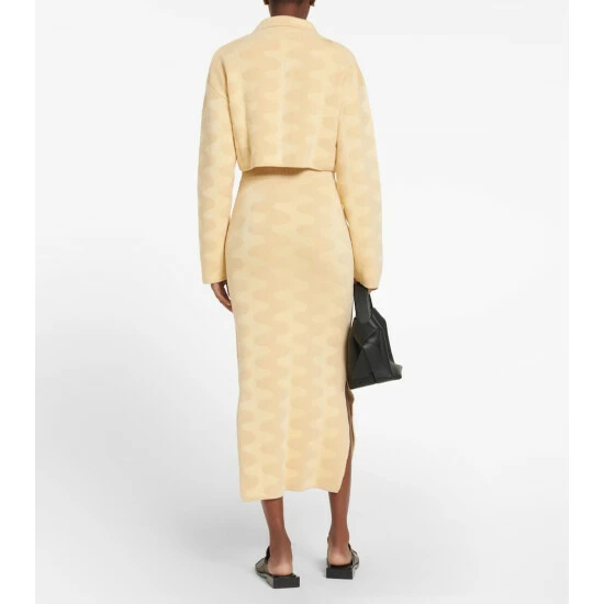 Nanushka Bria Jacquard Cotton-blend Midi Skirt 2 Nanushka Bria Jacquard Cotton-blend Midi Skirt - Image 2