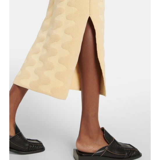 Nanushka Bria Jacquard Cotton-blend Midi Skirt 4 Nanushka Bria Jacquard Cotton-blend Midi Skirt - Image 4