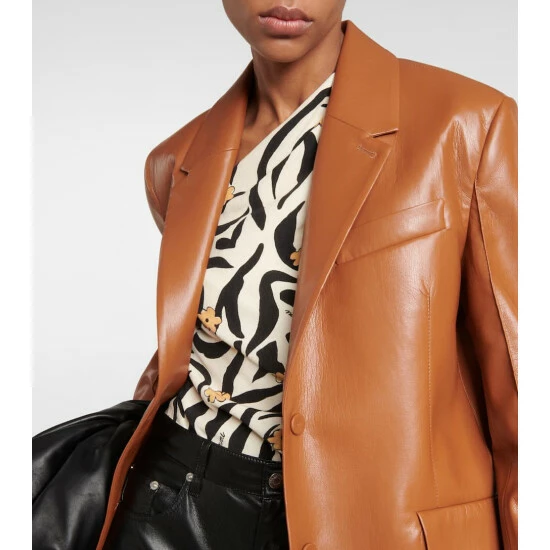 Nanushka Karo Faux Leather Blazer 3 Nanushka Karo Faux Leather Blazer - Image 3